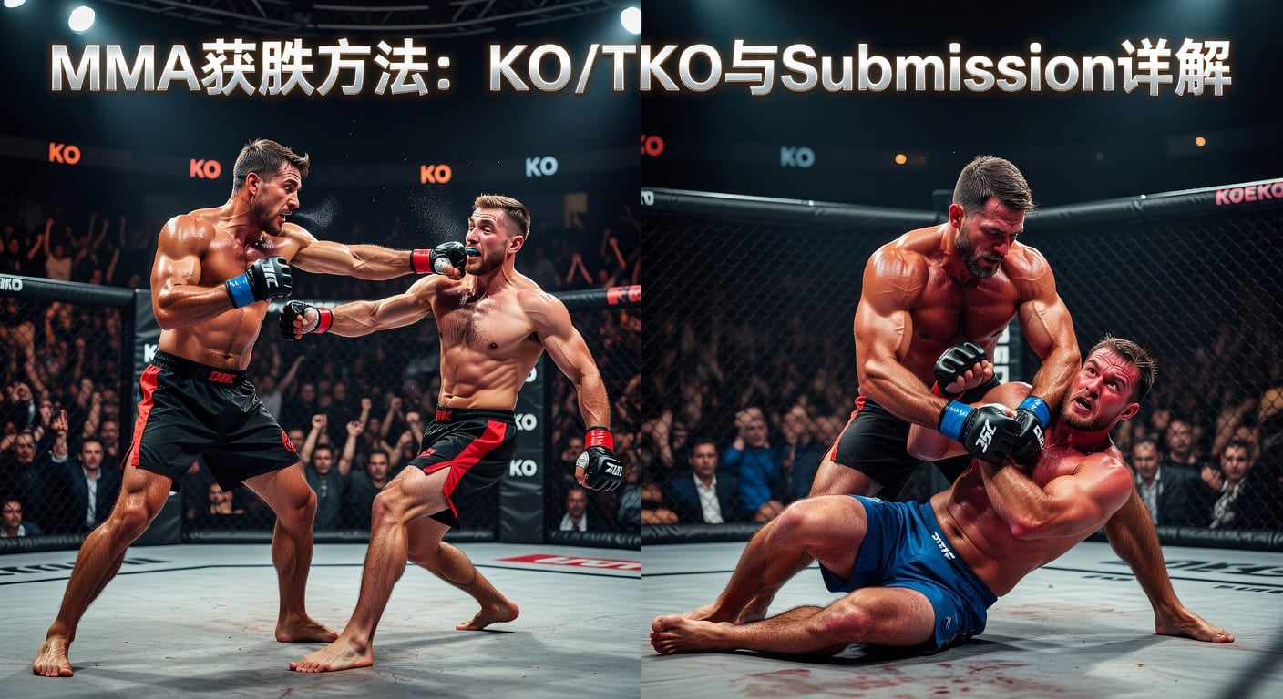 MMA胜利方式 KO/TKO Submission 对比与预测