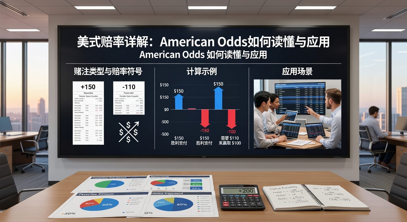 美式赔率 (American Odds)：体育博彩玩家的赔率解读与投注策略指南